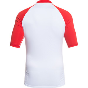 2019 Quiksilver Always There Short Sleeve Rash Vest Red EQYWR03142